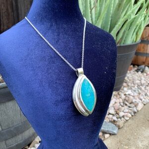 Sterling Silver and Turquoise Pendant